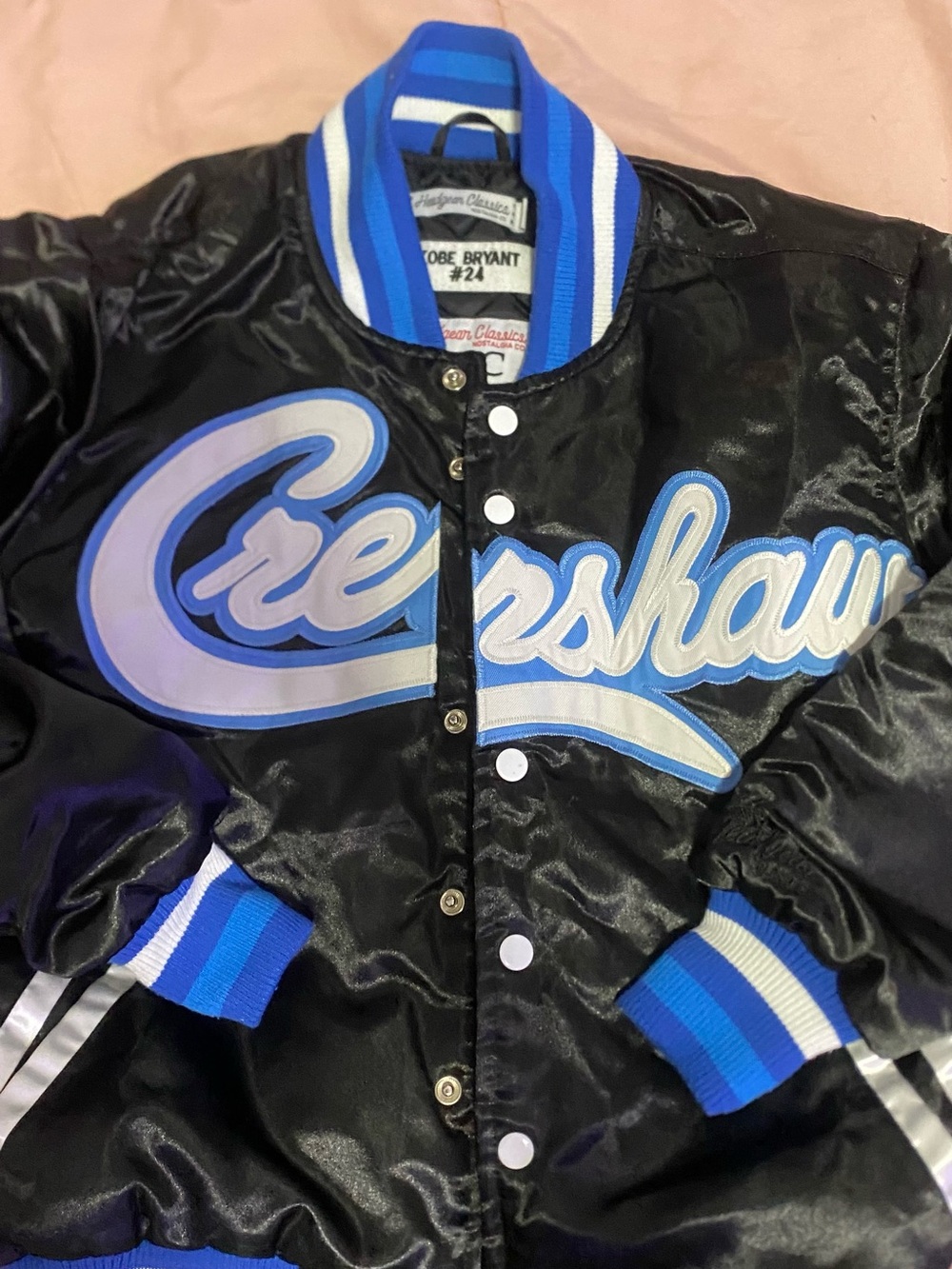 Kobe Bryant Varsity Jacket - Blue Accents
